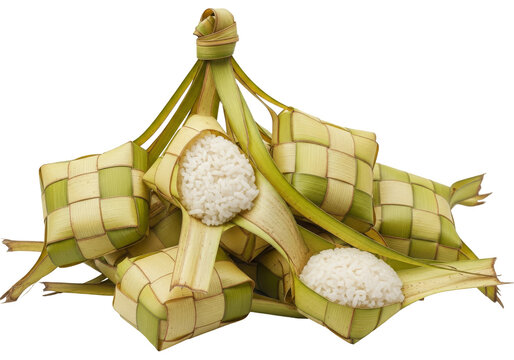 ketupat palm leaf rice dumplings traditional festive food