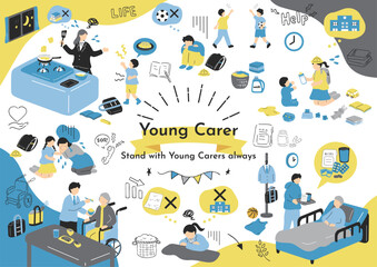 家族を支えるヤングケアラー © kid_a