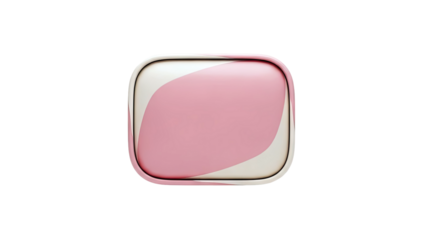 Abstract Pink and Beige Rounded Square