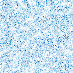 a light blue glitter pattern on a white background, a seamless vector pattern with small round dots in various shades of light and dark blue.