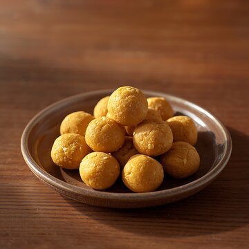 Khas khas besan laddu or poppy seeds and chickpea flour laddo or laddoo