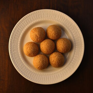 Khas khas besan laddu or poppy seeds and chickpea flour laddo or laddoo