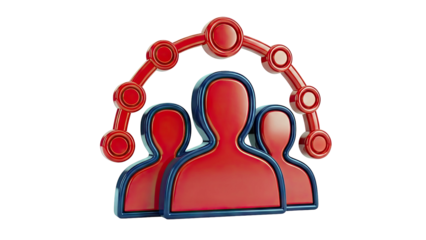 Teamwork and Network Icon