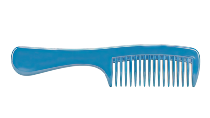 Blue Plastic Comb