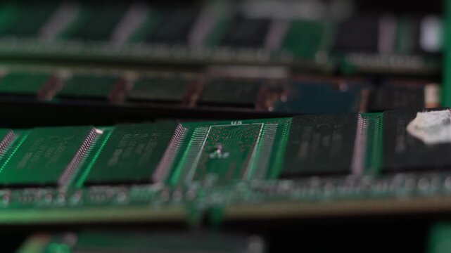 Computer Hardware, RAM Memory Sticks Close Up