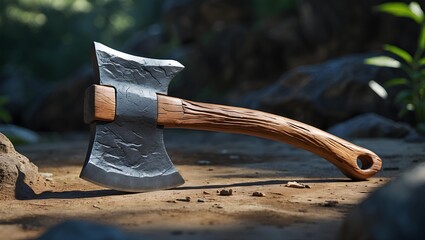Heavy Duty Axe Tool Featuring Balanced Weight and Durable Construction, Ideal for Camping, Bushcraft, Firewood Splitting, and Professional Use Applications