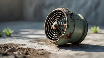 Aged Air Diffuser with Weathered Ceramic Finish and Vintage Home Decor Character, Highlighting Calm Aromatherapy Atmosphere and Timeless Interior Style