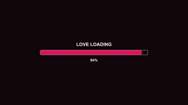 A progressbar animation shows loading status with a bold design. The vibrant bar fills to signify loading completion. This is ideal for streamers and creators during broadcasts.