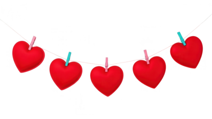 Decorative HeartShaped Garland for Celebrations and Events.