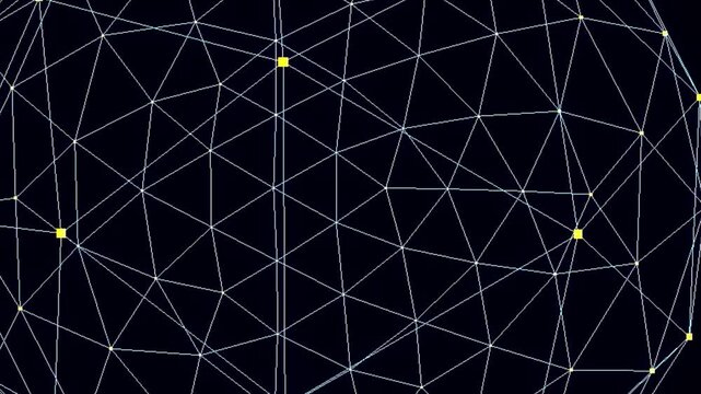 Complex Network Structure with Colored Nodes.