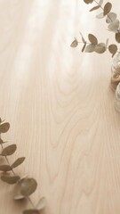 Soft wood texture background for a beauty and skincare social media post