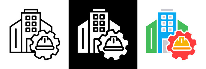 Civil Engineering triple icon