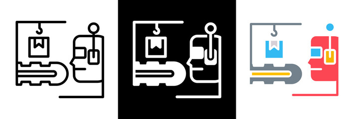 Industrial Automation triple icon