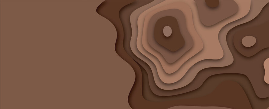 Topographical map of a mountainous landscape