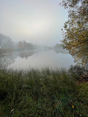 Autumn mist Dorney Lake