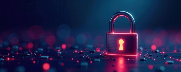 Set of locked and unlocked padlock line icons Flat vector security illustrations , graphic design, padlock icon, minimal design