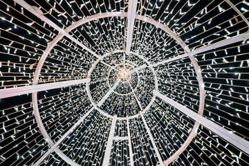 Illuminated Spiral Light Structure