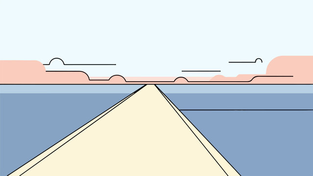 Geological illustration of tectonic plate interactions with fault line, mountains, ocean, and mantle upwelling