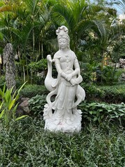 Statue of Kun Iam (Guan Yin), the Goddess of Mercy, located in the Lou Lim Ioc Garden in Macau, China