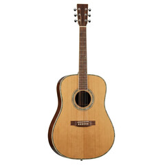 Obraz premium Classic acoustic wooden guitar musical instrument