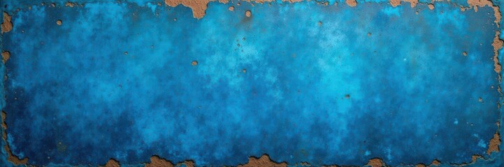 Dark blue wall, peeling paint reveals aged texture Rustic, grunge background , worn paint, decay