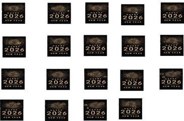 2026 new year image sequence for animation
