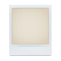 Fototapeta premium Vintage polaroid frame isolated on transparent background
