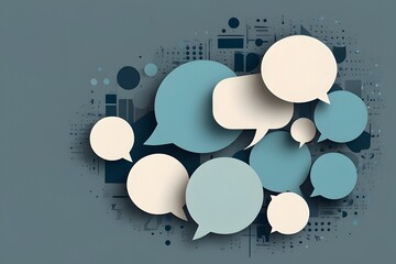 Speech bubble business support template