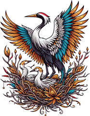 Obraz premium art of crane image