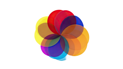 Abstract Colorful Petal-like Flower Design