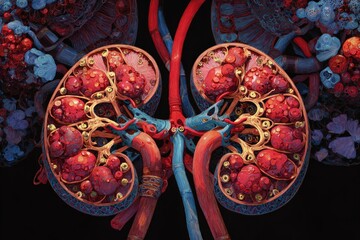 The adrenal glands becoming overworked and fatigued.