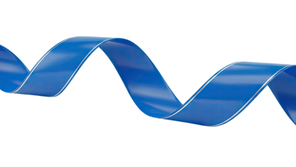 Abstract Blue Ribbon