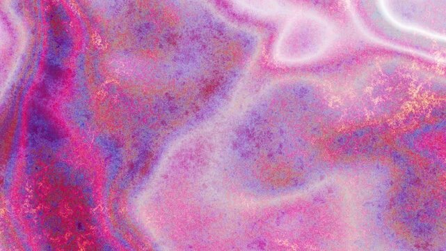 Shiny pink iridescent grainy textured seamless loop. Abstract background. Digital animation.