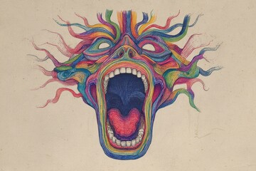 The amygdala becoming hyperactive, increasing anxiety and fear responses.