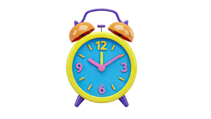 Colorful Cartoon Alarm Clock