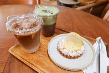 delicious dessert with whipped cream