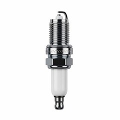 Isolated spark plug on a white background.