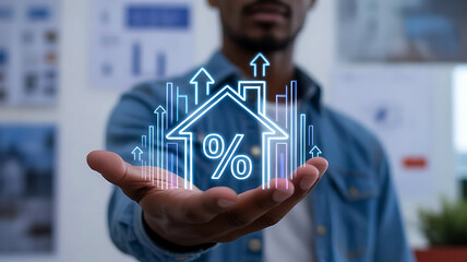 Digital Real Estate Sales And Property Investment Technology Concept