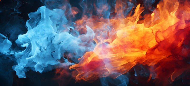 realistic photo of a glossy storm fire,generative AI