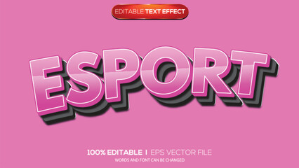 Obraz premium 3d text effect sport theme