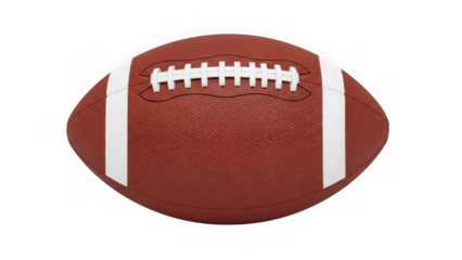 Classic american football isolated on transparent background