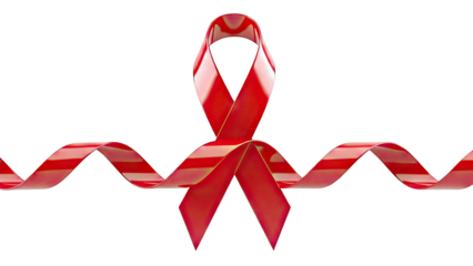 Red Ribbon Awareness Symbol