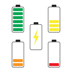 flat icon vector of battery sheet