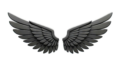 Fototapeta premium Black Angel Wings