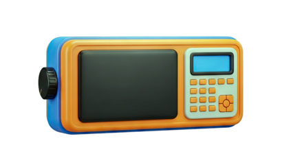 Retro Portable Radio with Colorful Design