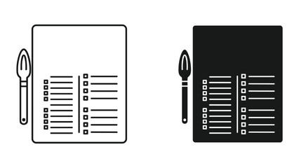 Menu Card Vector Illustration for Restaurant Design