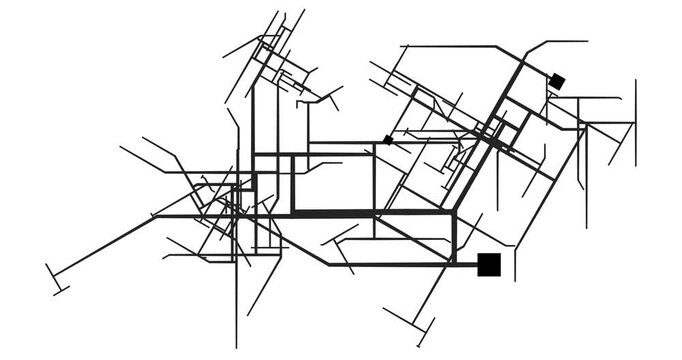 Expanding Roads And Buildings In City Growth Satellite Mapping