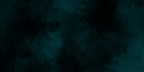Fototapeta premium abstract cloud and vapor texture background. Black and Green smoke aquarelle smudge illustration smooth grungy smokey light pastel colors ink glow. Teal color powder explosion 