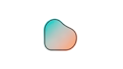 Irregularly Shaped Gradient Blob
