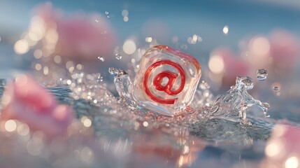 A close-up view of an AI filter icon analyzing digital content.